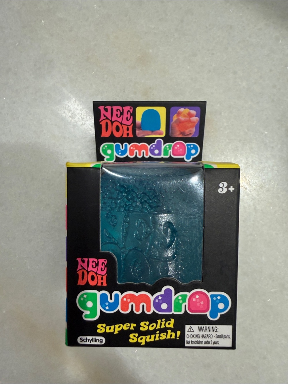 NeeDoh Gumdrop Super Solid Squish! Blue